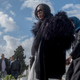 At the funeral of Azzedine Alaïa in Tunisia.